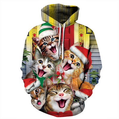 Hanorac de Crăciun pentru bărbați cu aplicație colorată