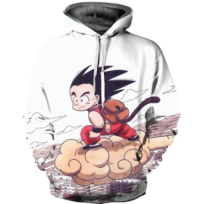 Hanorac Dragon Ball de primăvară și toamnă pentru bărbați Wukong Țestoasa Xianer Tendință coreeană Imprimare 3D Hanorac la modă Jachetă casual