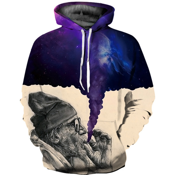 Ανδρικό φούτερ σε χρώμα με κουκούλα και τσέπες