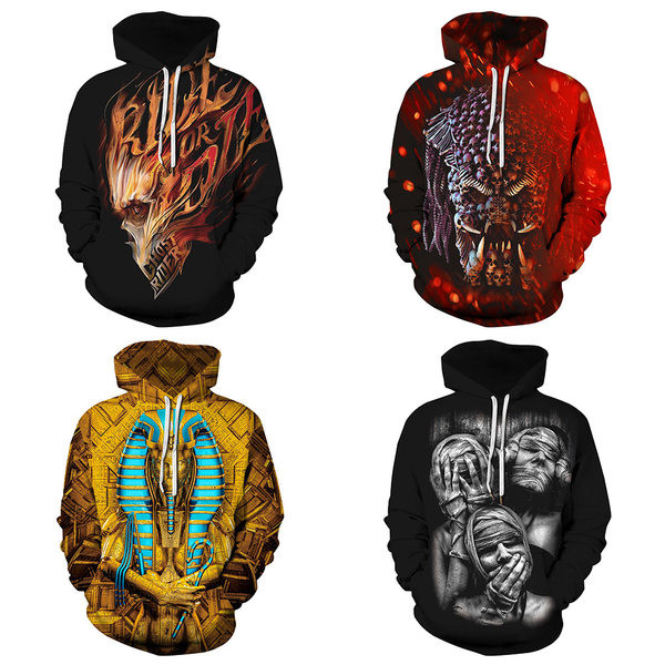 Hanorac pentru bărbați cu cravate și aplicație - patru culori