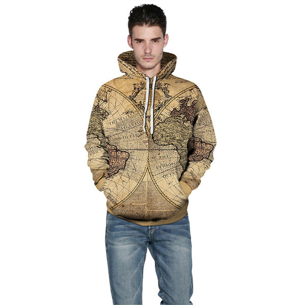 Hanorac pentru bărbați cu glugă și cravate