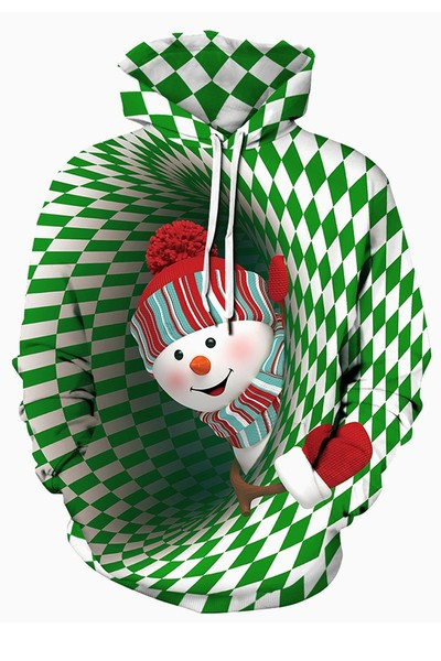 Ανδρικό φούτερ με κουκούλα και στάμπα