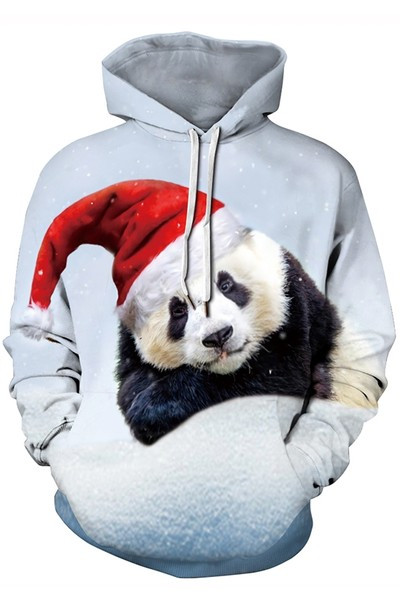 Hanorac barbatesc cu aplicatie - culoare gri