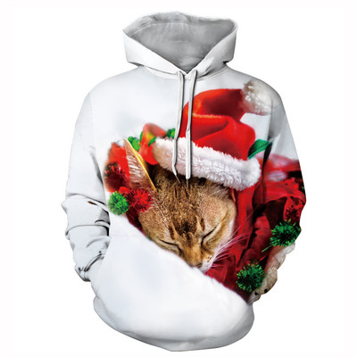 Hanorac de Craciun pentru barbati model nou cu gluga