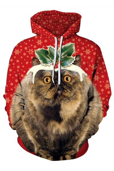 Hanorac de Craciun pentru barbati model nou cu gluga