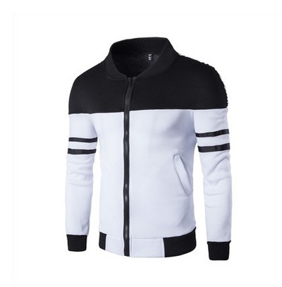 Hanorac barbatesc cu fermoar in doua culori