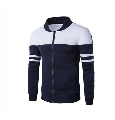 Hanorac barbatesc cu fermoar in doua culori