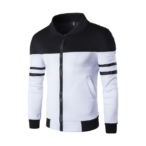 Hanorac barbatesc cu fermoar in doua culori