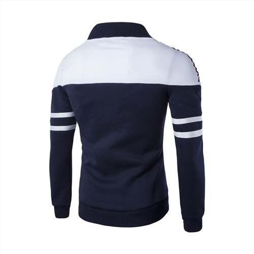 Hanorac barbatesc cu fermoar in doua culori