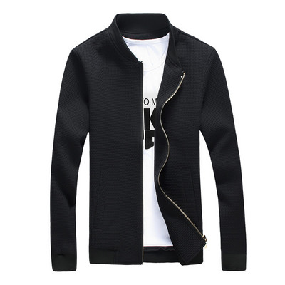 Hanorac casual pentru bărbați cu guler clasic și închidere cu fermoar