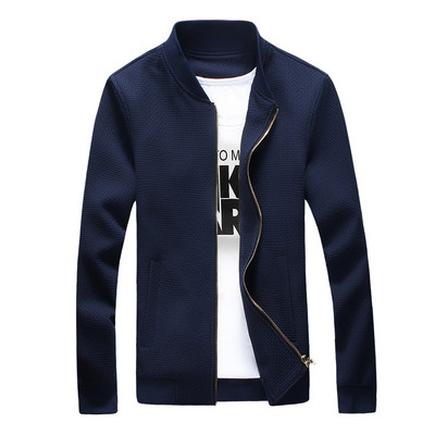 Hanorac casual pentru bărbați cu guler clasic și închidere cu fermoar