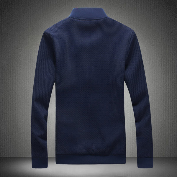 Hanorac casual pentru bărbați cu guler clasic și închidere cu fermoar