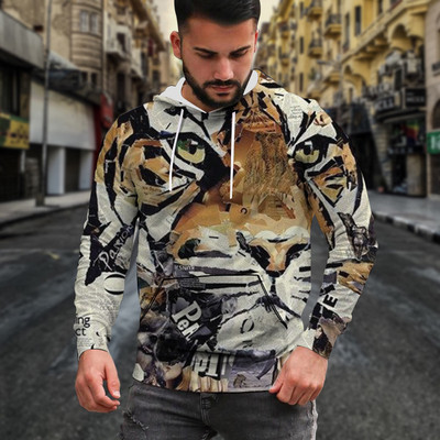 Hanorac colorat pentru bărbați cu glugă - mai multe culori