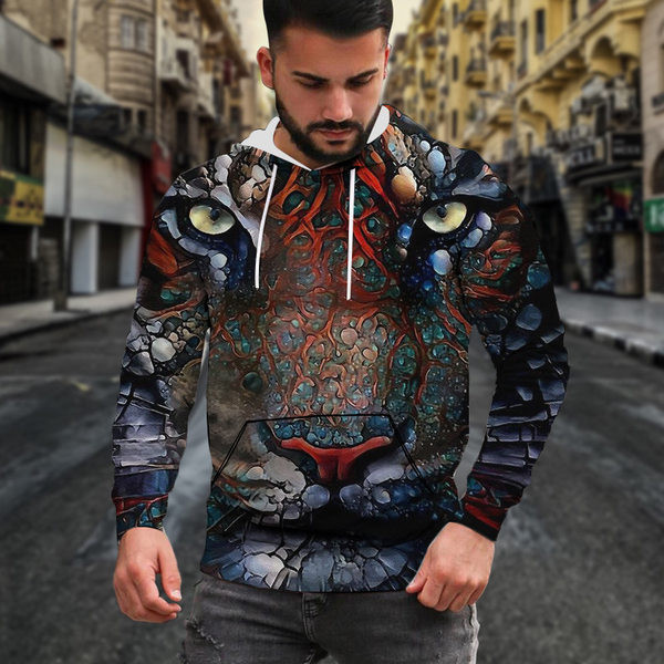 Hanorac colorat pentru bărbați cu glugă - mai multe culori