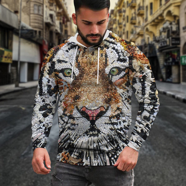 Hanorac colorat pentru bărbați cu glugă - mai multe culori