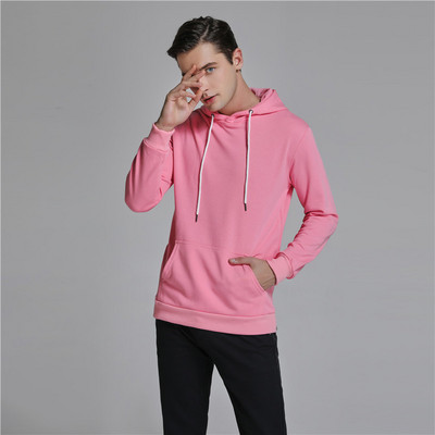 Τρέχον ανδρικό φούτερ κοντό και μακρύ μοντέλο με κουκούλα και φερμουάρ