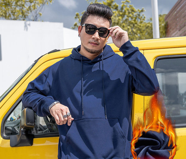 Hanorac de culoare uni cu gluga si cravate