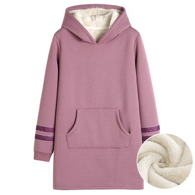 Γυναικείο μακρύ φούτερ με ζεστή φόδρα - διάφορες εφαρμογές