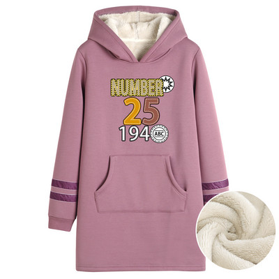 Γυναικείο μακρύ φούτερ με ζεστή φόδρα - διάφορες εφαρμογές