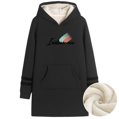 Γυναικείο μακρύ φούτερ με ζεστή φόδρα - διάφορες εφαρμογές