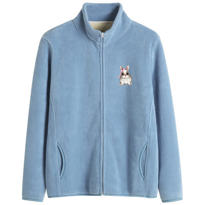 Γυναικείο φούτερ με κέντημα και τσέπες