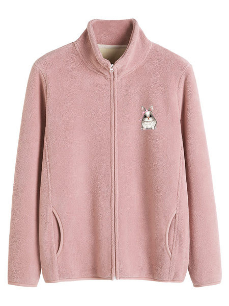 Γυναικείο φούτερ με κέντημα και τσέπες