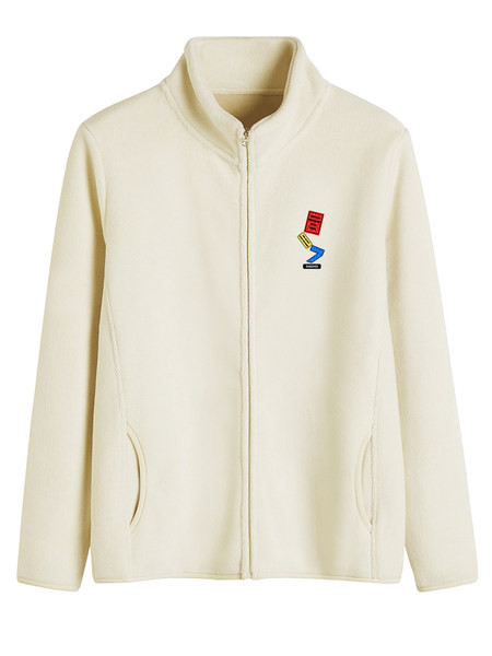 Sieviešu ikdienas sporta krekls ar rāvējslēdzēju un izšūtu uzrakstu