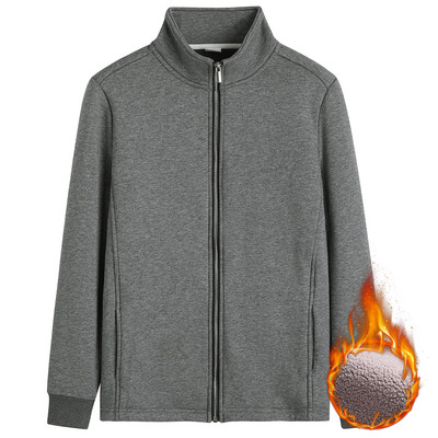 Hanorac de damă cu inscripție cu guler înalt și fermoar