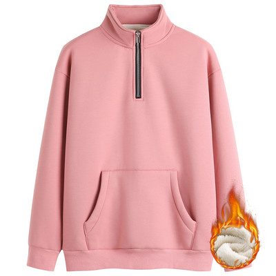 Χειμερινό φούτερ με κέντημα και φερμουάρ