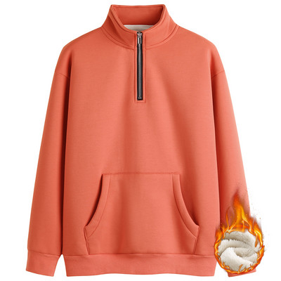 Χειμερινό φούτερ με κέντημα και φερμουάρ