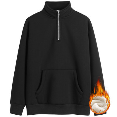 Χειμερινό φούτερ με κέντημα και φερμουάρ