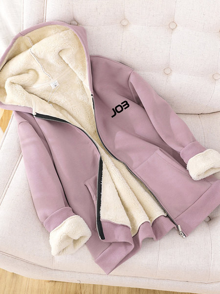 Hanorac de dama cu captuseala polara in mai multe culori