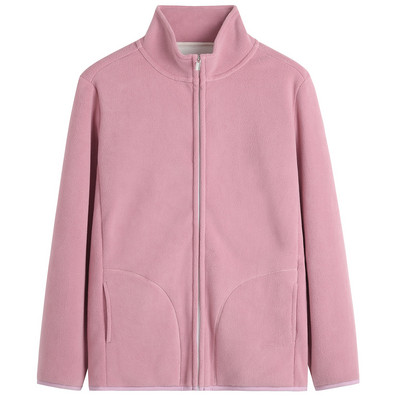 Hanorac zilnic cu imprimeu și guler scăzut