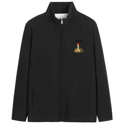 Hanorac zilnic cu imprimeu și guler scăzut