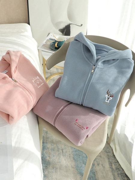 Νέο μοντέλο γυναικείο μακρύ πολικό φούτερ με κουκούλα