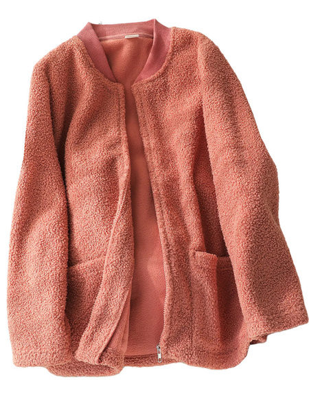 Γυναικείο φούτερ polar με φερμουάρ και τσέπες