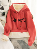 Γυναικείο φούτερ με ζεστή φόδρα - διάφορες εφαρμογές