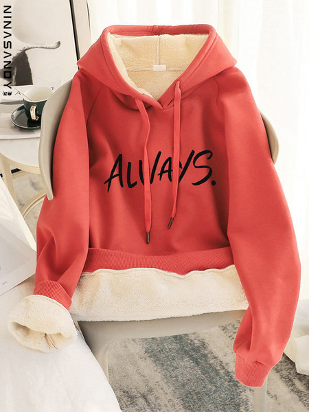 Γυναικείο φούτερ με ζεστή φόδρα - διάφορες εφαρμογές