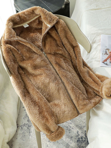 Γυναικείο χειμωνιάτικο φούτερ με χαμηλό γιακά και φερμουάρ