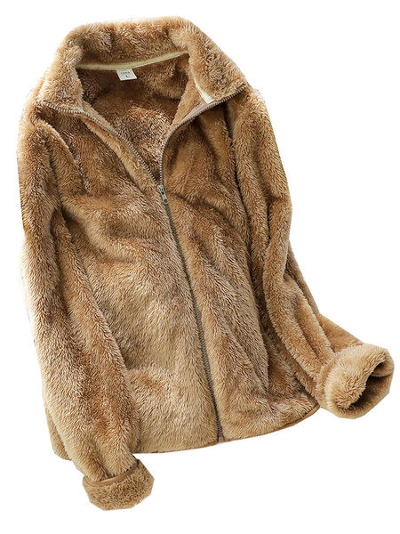 Γυναικείο χειμωνιάτικο φούτερ με χαμηλό γιακά και φερμουάρ