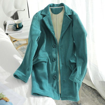 Γυναικείο casual παλτό με κουμπιά σε τρία χρώματα