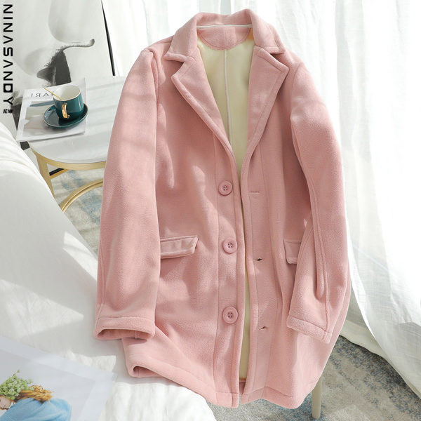 Γυναικείο casual παλτό με κουμπιά σε τρία χρώματα