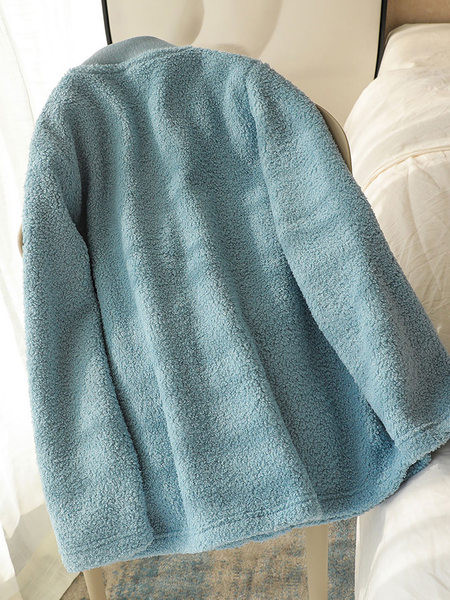 Női plüss pulóver zsebbel és cipzárral