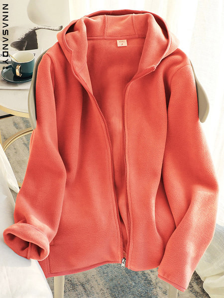 Γυναικείο φούτερ Polar μονόχρωμο με φερμουάρ