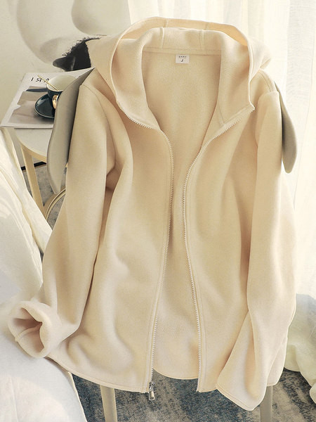 Γυναικείο φούτερ Polar μονόχρωμο με φερμουάρ