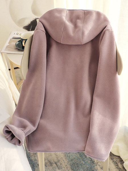 Γυναικείο φούτερ Polar μονόχρωμο με φερμουάρ