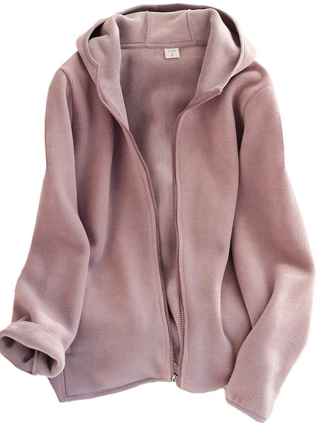 Γυναικείο φούτερ Polar μονόχρωμο με φερμουάρ