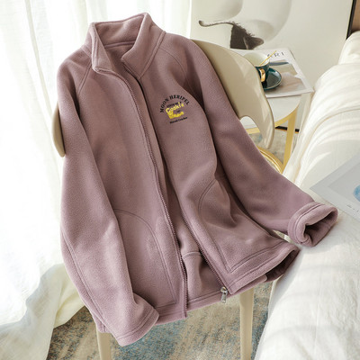 Hanorac zilnic cu fermoar și buzunare pentru femei