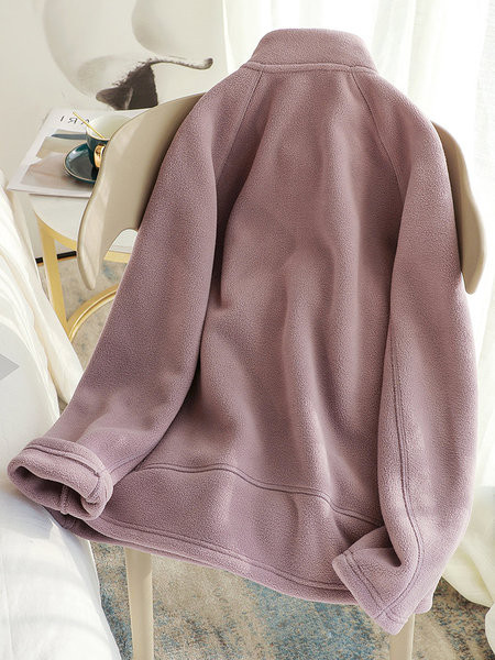 Hanorac zilnic cu fermoar și buzunare pentru femei