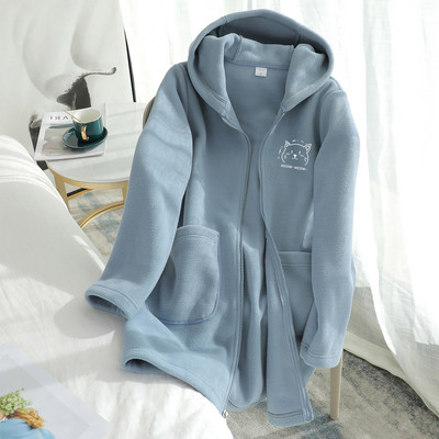 Hanorac lung de dama cu gluga in mai multe culori